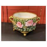 Antique Nippon Porcelain Footed Ferner Bowl