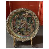 Fenton art glass collector plate