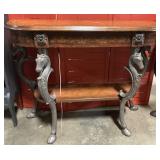Wooden accent table matches lot #430