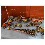 Small flat of misc motorcycles, 4 wheelers etc