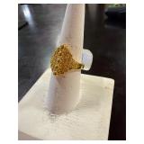14 karat gold tone ring size 7