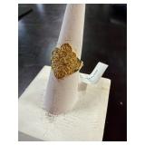14 karat gold tone ring size 7