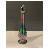 Fenton Carnival Glass Bud Vase 10" Tall