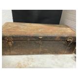 Metal toolbox with tools