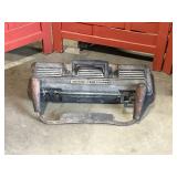Vintage craftsman draw knife & empty  toolbox