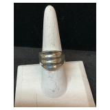 .925 silver dome ring size 8