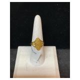 Costume, gold plated ring size 7