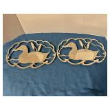 Silver Plate Duck Trivets