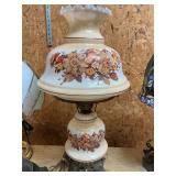 Vintage three-way gone with the wind style lamp