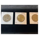 Kennedy half dollars (3)