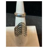 .925 silver rings one size 9 ï¿½1 is a toe ring