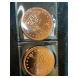 1 Oz Copper Coins- 2