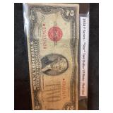 1928F Series ï¿½ *Star* $2 US note ï¿½ red seal