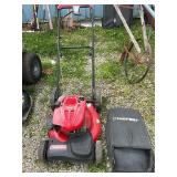 Troy Bilt push mower w bag front wheel driven