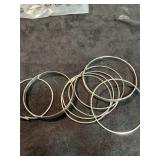 Silver bangles 55.4 gram