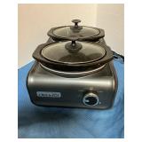 Electric dual crockpots