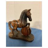 Hand Carved Horse Statue made in the Philippines