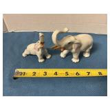 Ceramic elephant statues