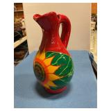 Painted & glazed pottery pitcher PUERTO  VALLARTA