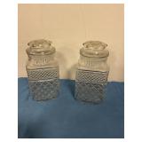 Vintage glass canisters 10ï¿½ tall