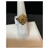 Costume ring/gold plated/size 8
