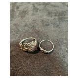2silver rings 5.2 gram