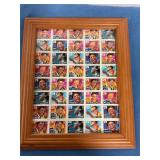 Framed Music Legend Stamps 40 stamps