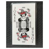 Limited edition .999 2.5 GR silver bar