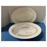Corning casserole dish with glass and plastic lid
