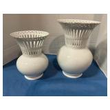 2 Baum Bros ceramic vase