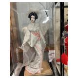 Japanese Geisha doll in display box