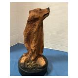 Carved Wood Cain Bear, limited edition 11' tall