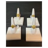 Costume gold plated ring sizes 7