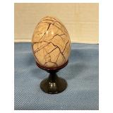 Decorative stone egg