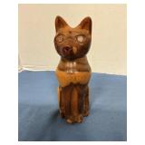 Wooden Cat Statue 8' tall