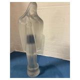 Frosted crystal Madonna statue 13' tall