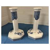 Ceramic  candlesticks made in Portugal