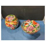 Chinese ginger jar and bowl