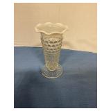 Hobnail glass vase 6' tall