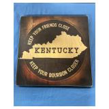 Wooden KY / Bourbon Plaque 12'x12'