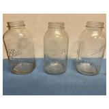 3 Half Gallon Canning Jars