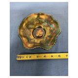 Carnival glass bowl