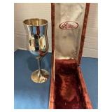 Silver plate goblet happy 21st birthday to Shala