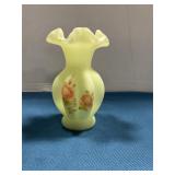 Fenton Handpainted Vase 5'tall