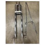 Chrome Springer style front end motorcycle frame