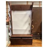 Wall hanging gun rack holds 4guns