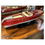 Speedboat Replica Teak,Mahogany& Leather 34'L