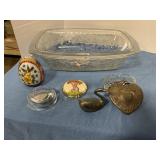 Crystal Bowl w/ collectibles