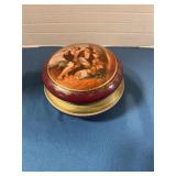 Carlsbad bohemian porcelain trinket box