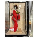 Geisha doll in display box